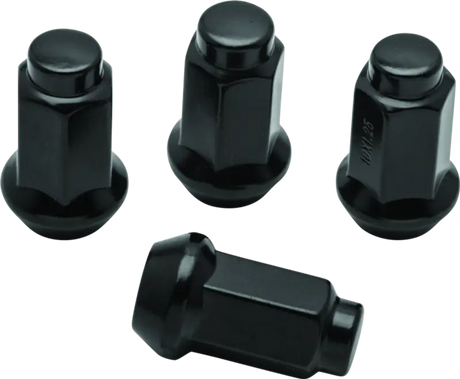 QuadBoss Lug Nuts 10x1.25 - 14mm-Od - Black - Box of 4 - 608930 - Wheel and Tire Accessories