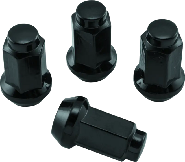 Black lug nuts for wheels, QuadBoss Lug Nuts 3/8in 24 - 14mm-Od Box of 4