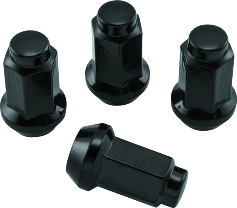 Black lug nuts for wheels, QuadBoss Lug Nuts 3/8in 24 - 14mm-Od Box of 4