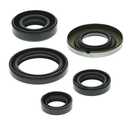 Assorted black and metal quadboss oil seal set for engine repairs
