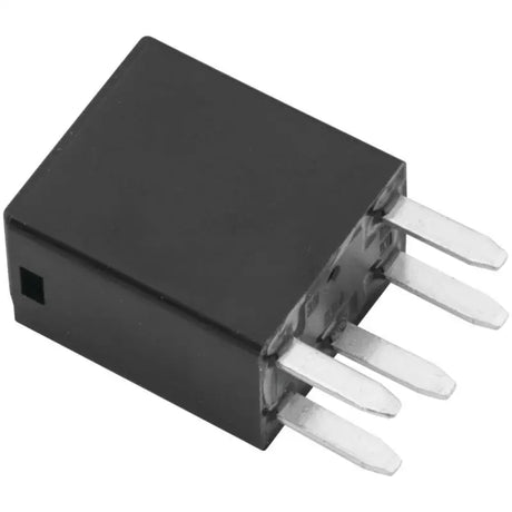 Black QuadBoss Polaris 35A relay with metal pins for reliable performance