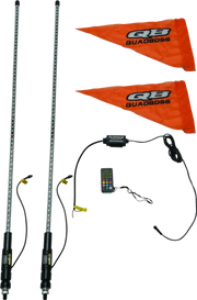 QuadBoss Qb 4Ft Clear Dual Whip Bt - 609665 - Lights