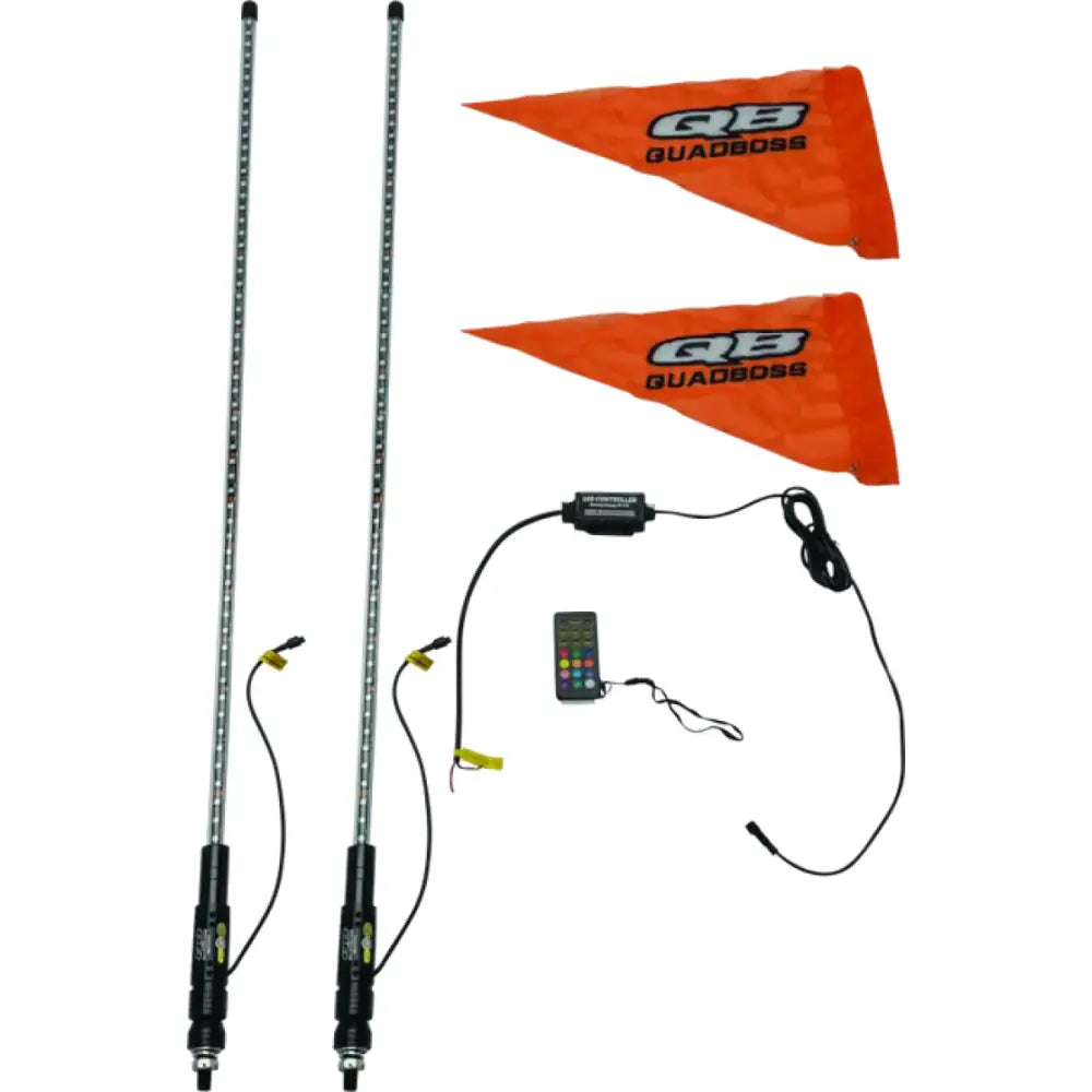 QuadBoss Qb 4Ft Clear Dual Whip Bt - 609665 - Lights