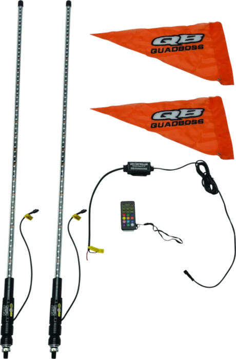 QuadBoss Qb 4Ft Clear Dual Whip Bt - 609665 - Lights