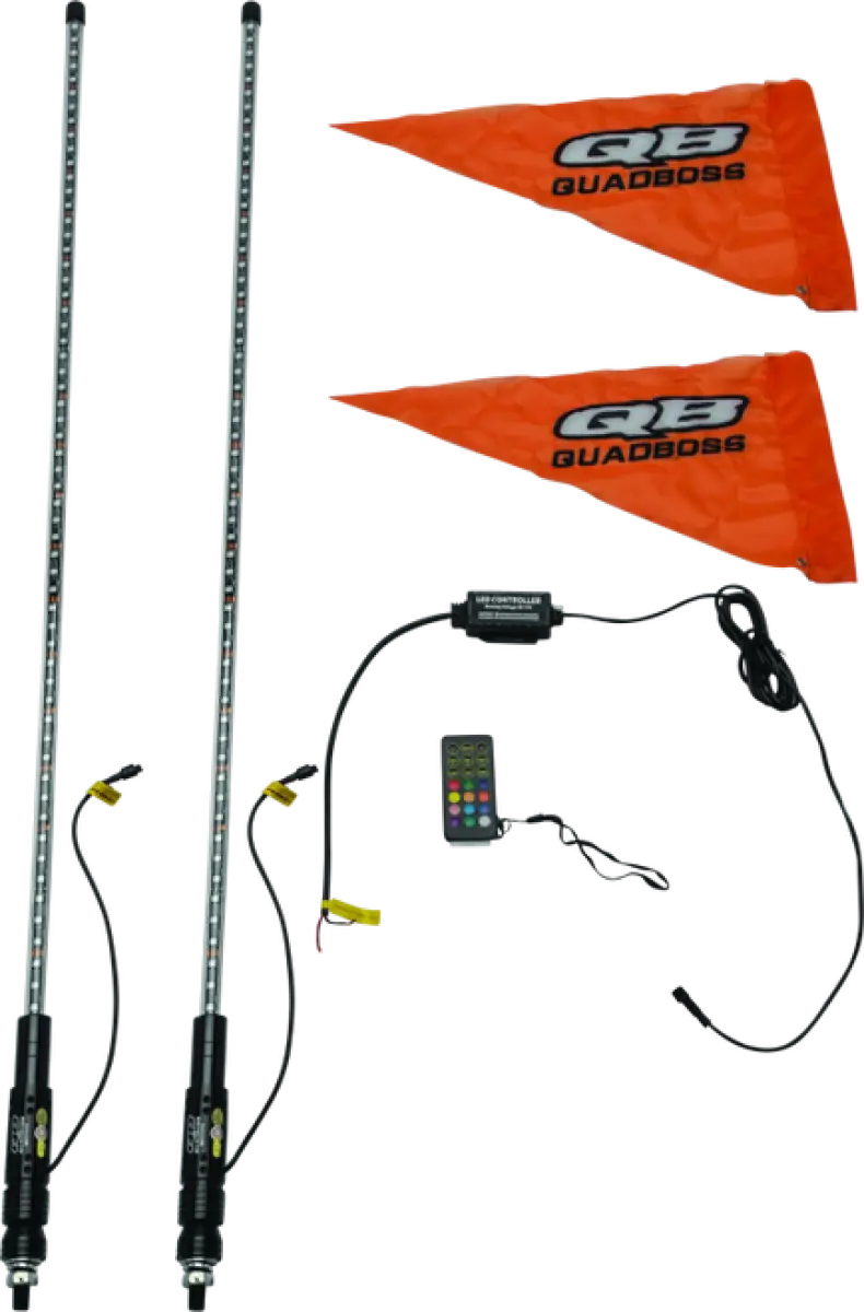QuadBoss Qb 4Ft Clear Dual Whip Bt - 609665 - Lights