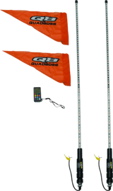 QuadBoss Qb 4Ft Clear Dual Whip Rmte - 609659 - Lights