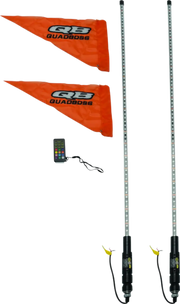 QuadBoss Qb 4Ft Clear Dual Whip Rmte - 609659 - Lights