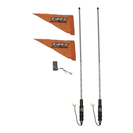 QuadBoss Qb 4Ft Clear Dual Whip Rmte - 609659 - Lights