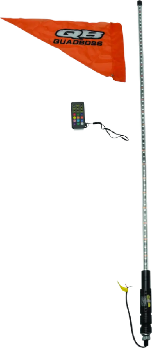 QuadBoss Qb 4Ft Clear Sngl Whip Rmte - 609658 - Lights