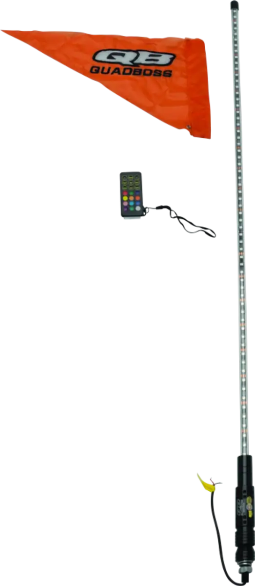 QuadBoss Qb 4Ft Clear Sngl Whip Rmte - 609658 - Lights
