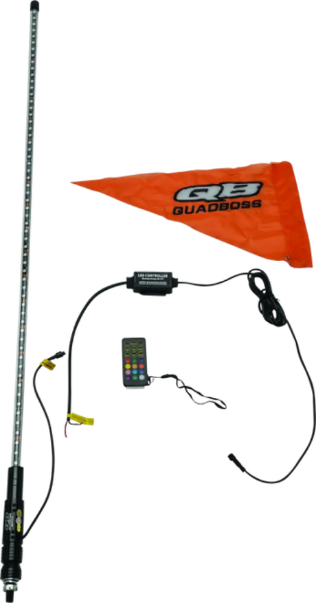 QuadBoss Qb 4Ft Smoked Sngle Whip Rmte - 609656 - Lights