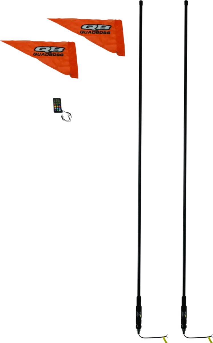 QuadBoss Qb 6Ft Smoke Dual Whip Rmte - 609661 - Lights