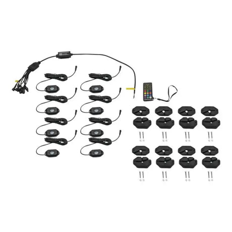 QuadBoss Qb 8 Pod Rgb Rock Lights - 609668 - Misc Powersports