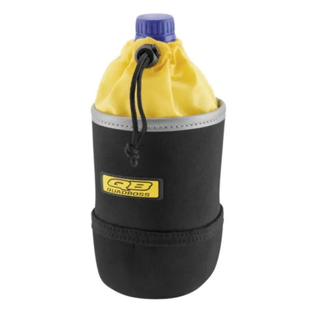 Black and yellow QuadBoss Qb Reflect UTV drink holder for ultimate ride convenience