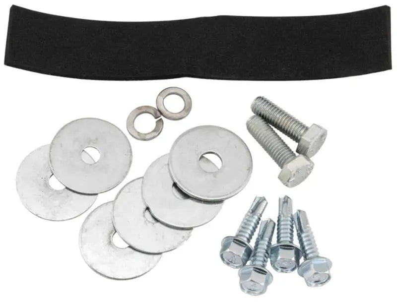 Assorted hardware components for QuadBoss QB Utility Box Mount in the utility box