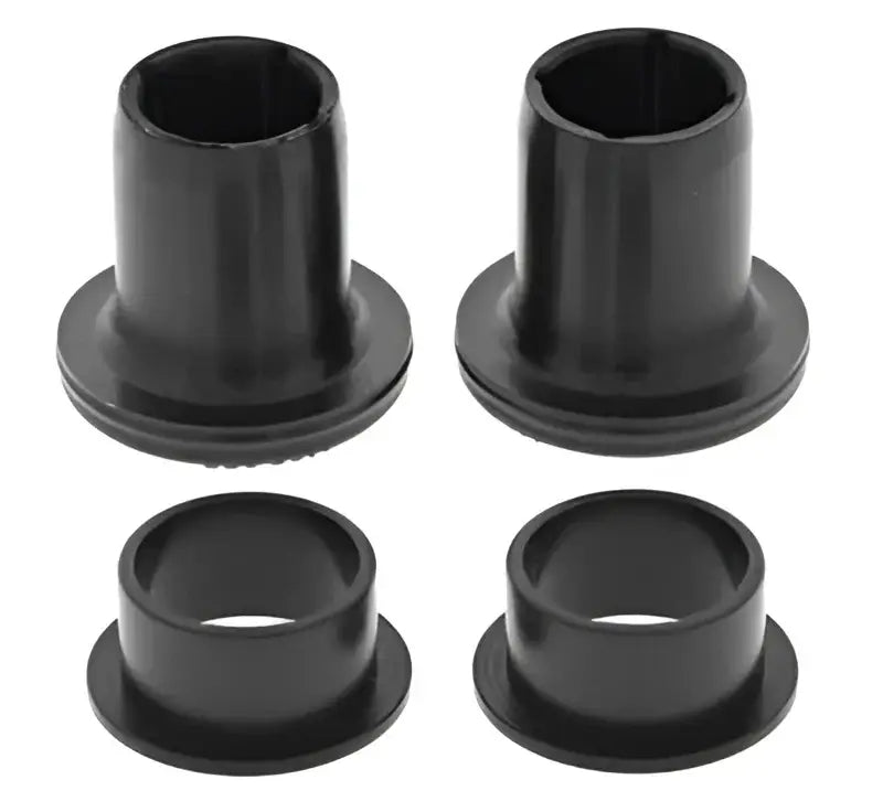 Black plastic bushings from QuadBoss Qboss A-Arm Bushing Kit for quad repairs