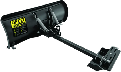 Black snowplow attachment on QuadBoss ATV Throttle Cable for easy plowing