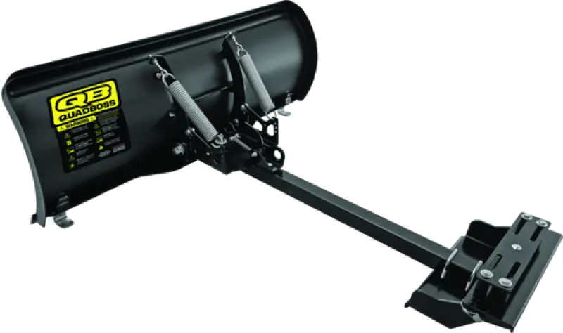 Black snowplow attachment on QuadBoss ATV Throttle Cable for easy plowing