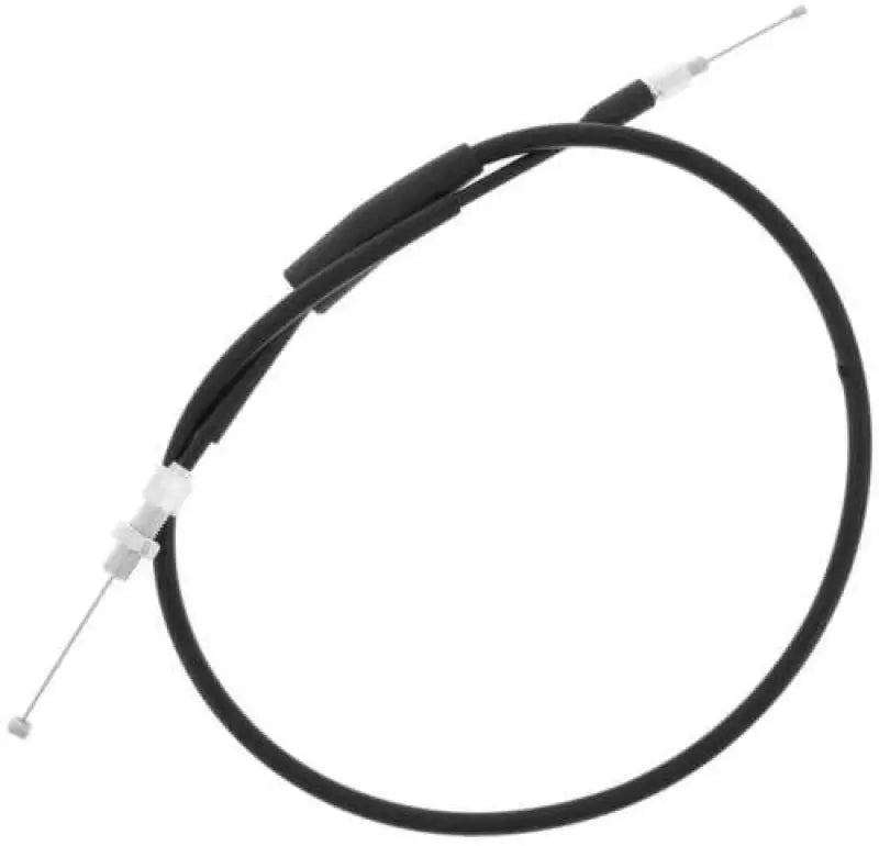 Black quadboss qboss atv throttle cable with exposed wire ends for repair or replacement
