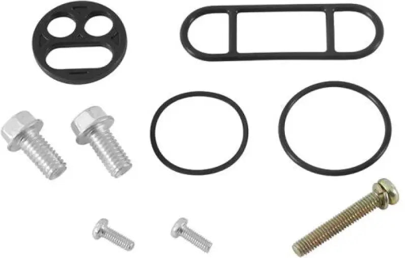 Assorted hardware and gaskets for QuadBoss Qboss Fuel Tap Kit, ideal fuel tap kit parts
