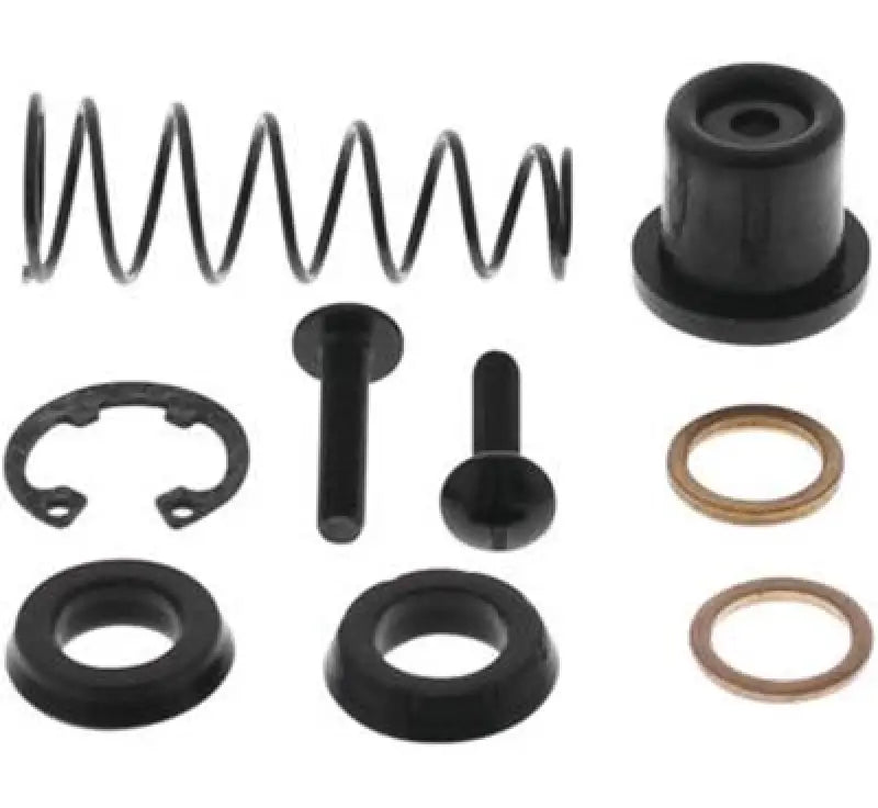Assorted black and copper-colored mechanical parts for QuadBoss Qboss Master Cylinder Seal Kit