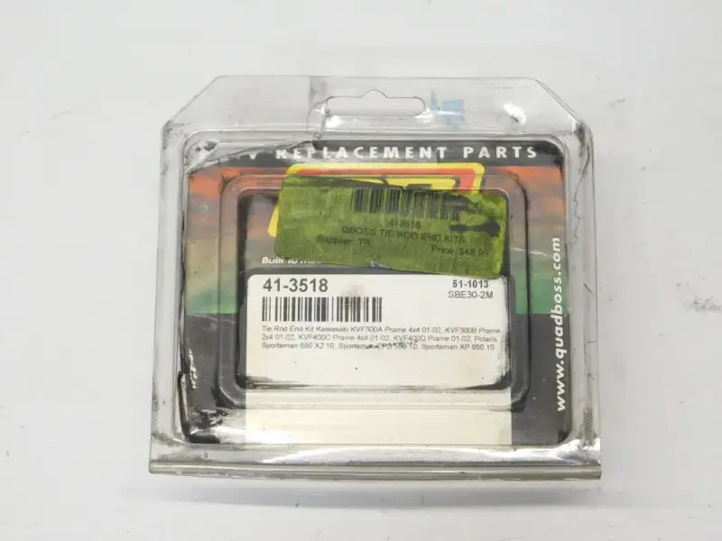 QuadBoss Qboss Tie Rod End Kit in packaging for easy replacement and repair