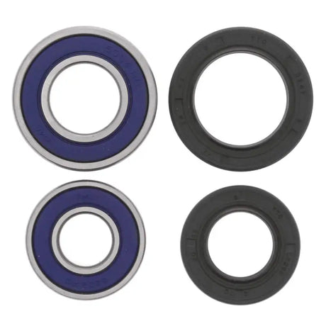 Blue-sealed wheel bearings and black rubber seals for QuadBoss Qboss Wheel Bearing Kit
