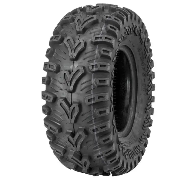 Black off-road tire for QuadBoss QBT448 utility ATV, 24x10-12 6Ply model
