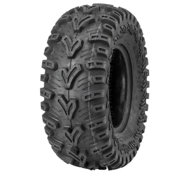 Black off-road tire for QuadBoss QBT448 utility ATV, 24x10-12 6Ply model
