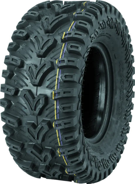 QuadBoss QBT448 Utility Tire - 25x10-12 6-Ply, designed for durable off-road performance and superior traction on various terrains.