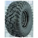 QuadBoss QBT454 Utility Tire 25x8R12 6Ply - Durable off-road ATV/UTV tire with high-traction tread.