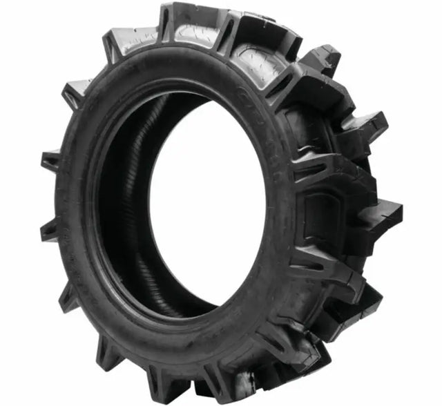 Black tractor tire showcasing the QuadBoss QBT680 Mud Tire for off-road durability