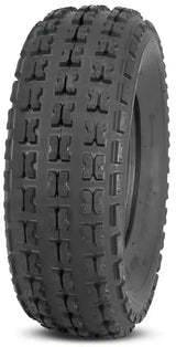 Black all-terrain tire from QuadBoss QBT732 Series for off-road adventures