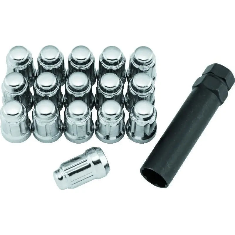 QuadBoss 608818 QuadBoss Spline Lug Nuts 12x1.5 - Silver - 608818