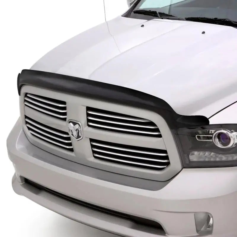 Silver truck with black bug deflector for Quadboss Sprocket Hat Hi-Vis style