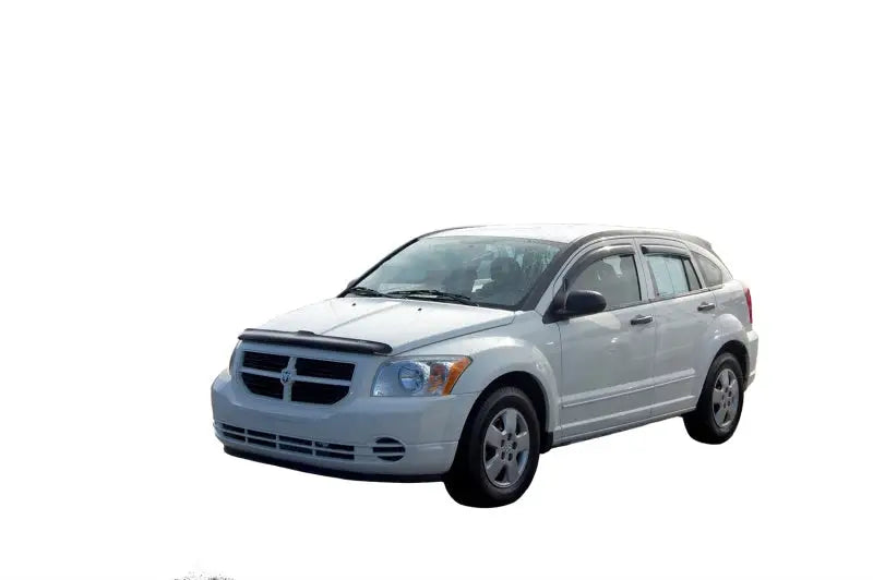 White Dodge Caliber displayed on Quadboss Sprocket Hat Hi-Vis sprocket hat