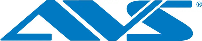 Blue AVS logo on Quadboss Sprocket Hat Hi-Vis featuring the quadboss sprocket logo