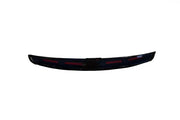 Black car spoiler from the Quadboss Sprocket Hat Hi-Vis product showcasing sprocket hat style
