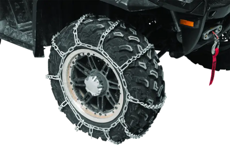 QuadBoss tire chain for optimal traction on snowy roads