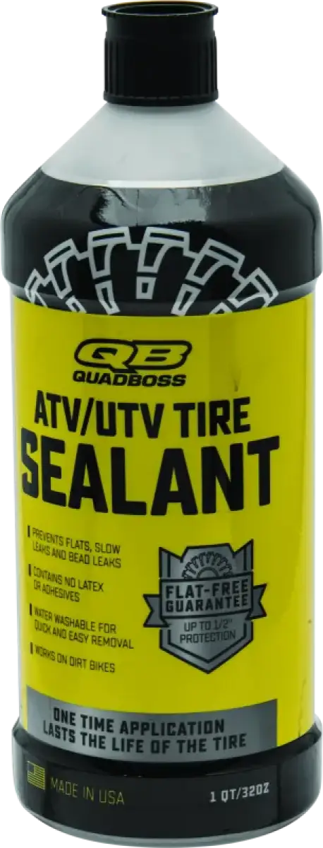 ATVUTV tire sealant in a bottle for quick fixes with QuadBoss Tire Seal 32oz