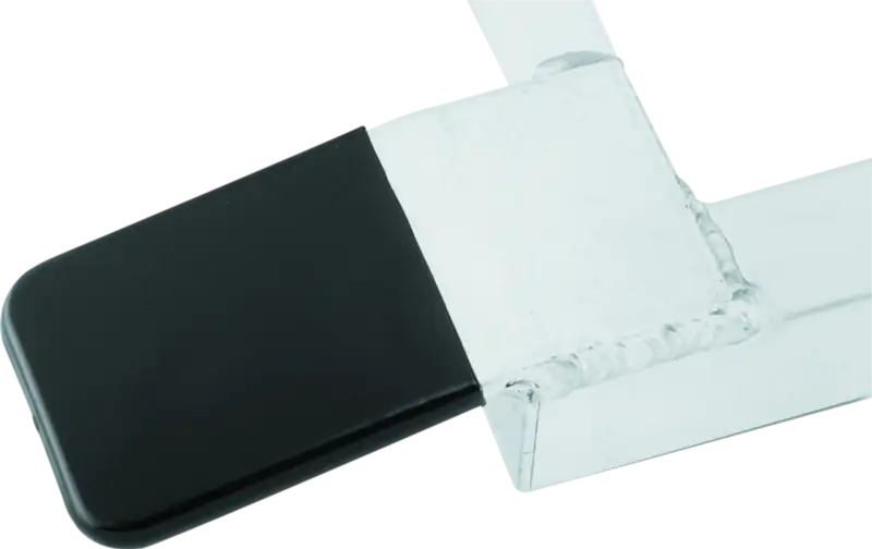 Black and white eraser on QuadBoss Trifold Ramp 50x72 for smooth cleaning