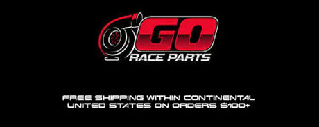 Automotive race parts logo on QuadBoss Trifold Ramp 50x72 for easy loading and transport