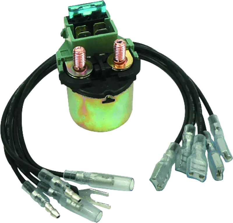 Electrical starter relay with wiring for QuadBoss Universal Starter Solenoid and universal starter solenoid systems