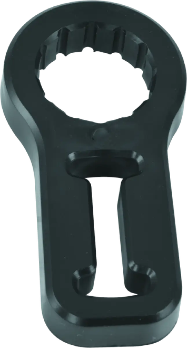 Black metal wrench on QuadBoss Utility Jack Handle Keeper for utility jack handle accessories