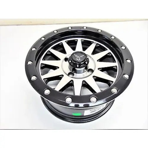 QuadBoss Wagon 14X7 - 5 + 2 - 4/110 - Black Machined - 608556 - Wheels