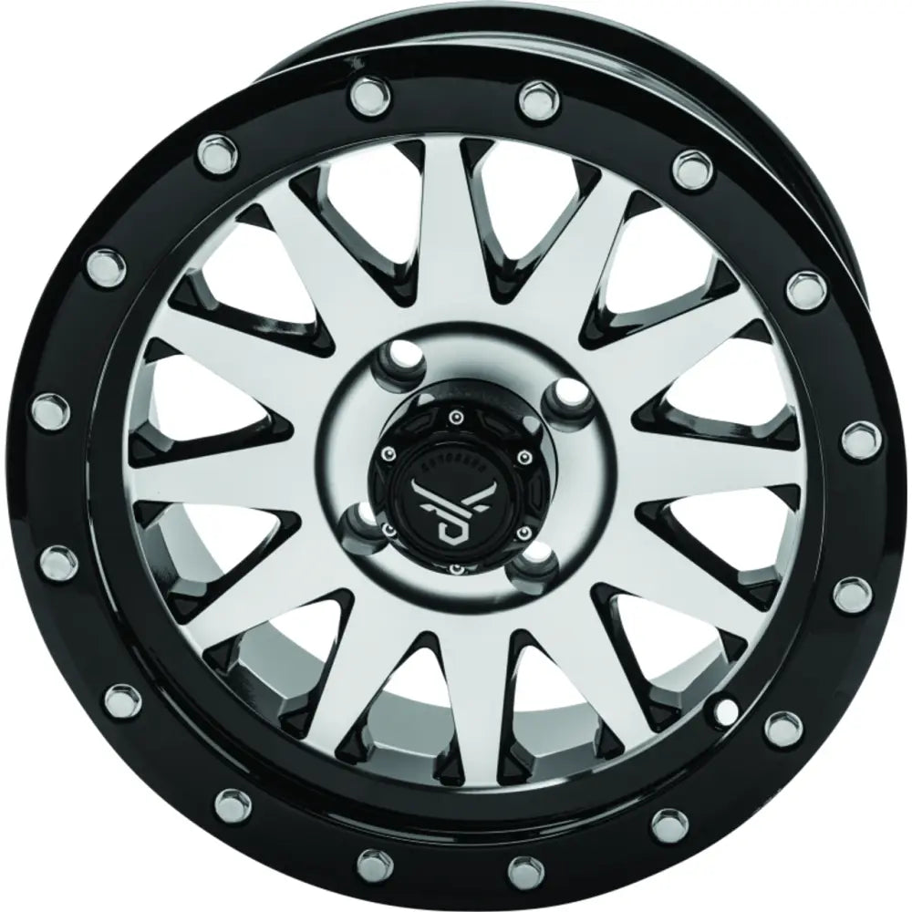 QuadBoss Wagon 14X7 - 5 + 2 - 4/110 - Black Machined - 608556 - Wheels
