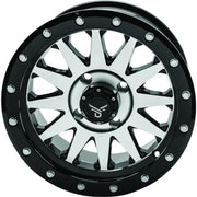 QuadBoss Wagon 14X7 - 5 + 2 - 4/110 - Black Machined - 608556 - Wheels