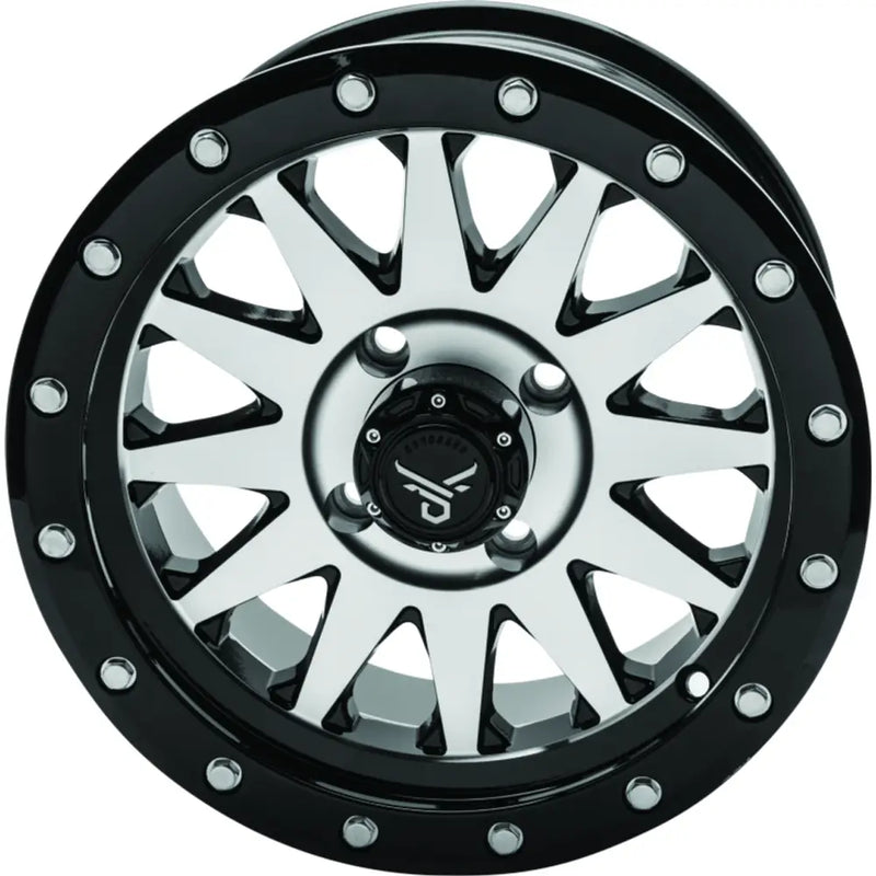 QuadBoss Wagon 14X7 - 5 + 2 - 4/110 - Black Machined - 608556 - Wheels