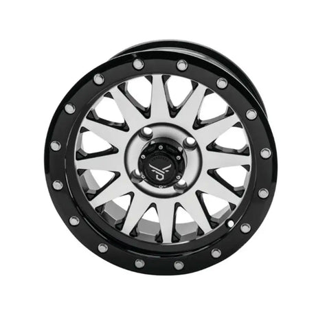 QuadBoss Wagon 15x7 black chrome 10-spoke wheel