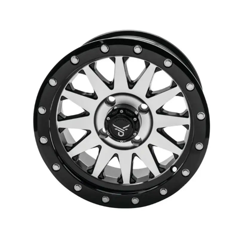QuadBoss Wagon 15x7 black chrome 10-spoke wheel